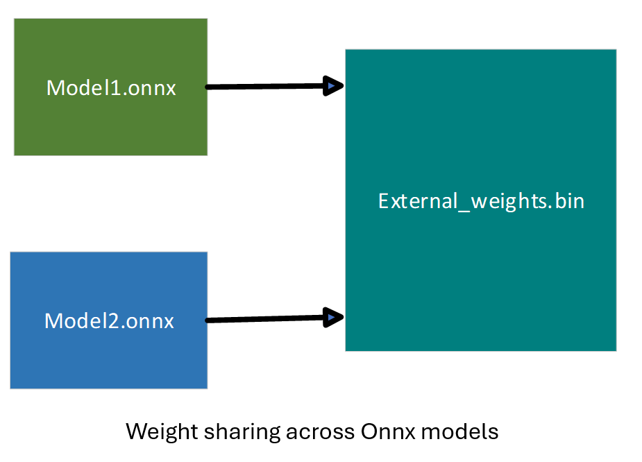 Weight sharing across Onnx models